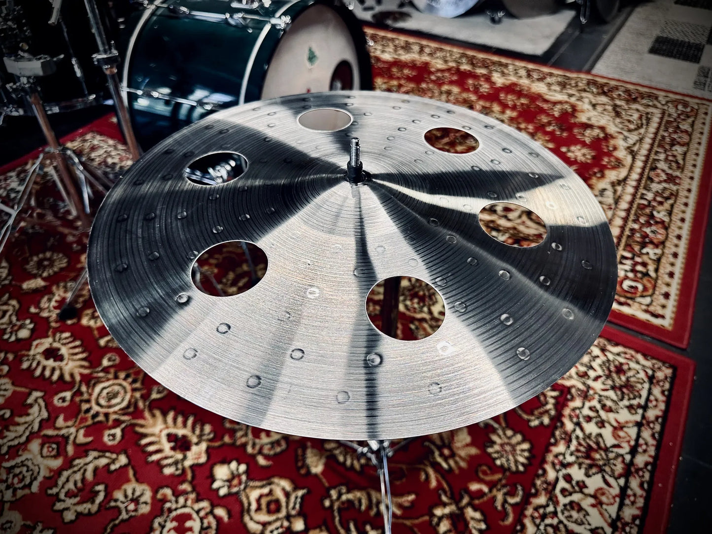 16 inch crash cymbal titanium TiGr5 handmade Kmicic Classic Satin O-Zone bright responsive