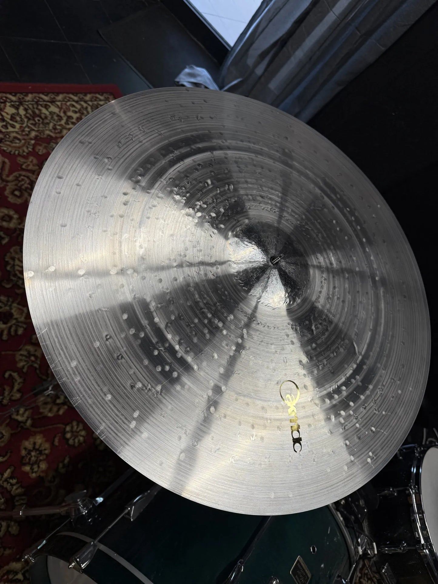 23 inch ride cymbal titanium handmade Kmicic KaKe crispy controlled shallow bell