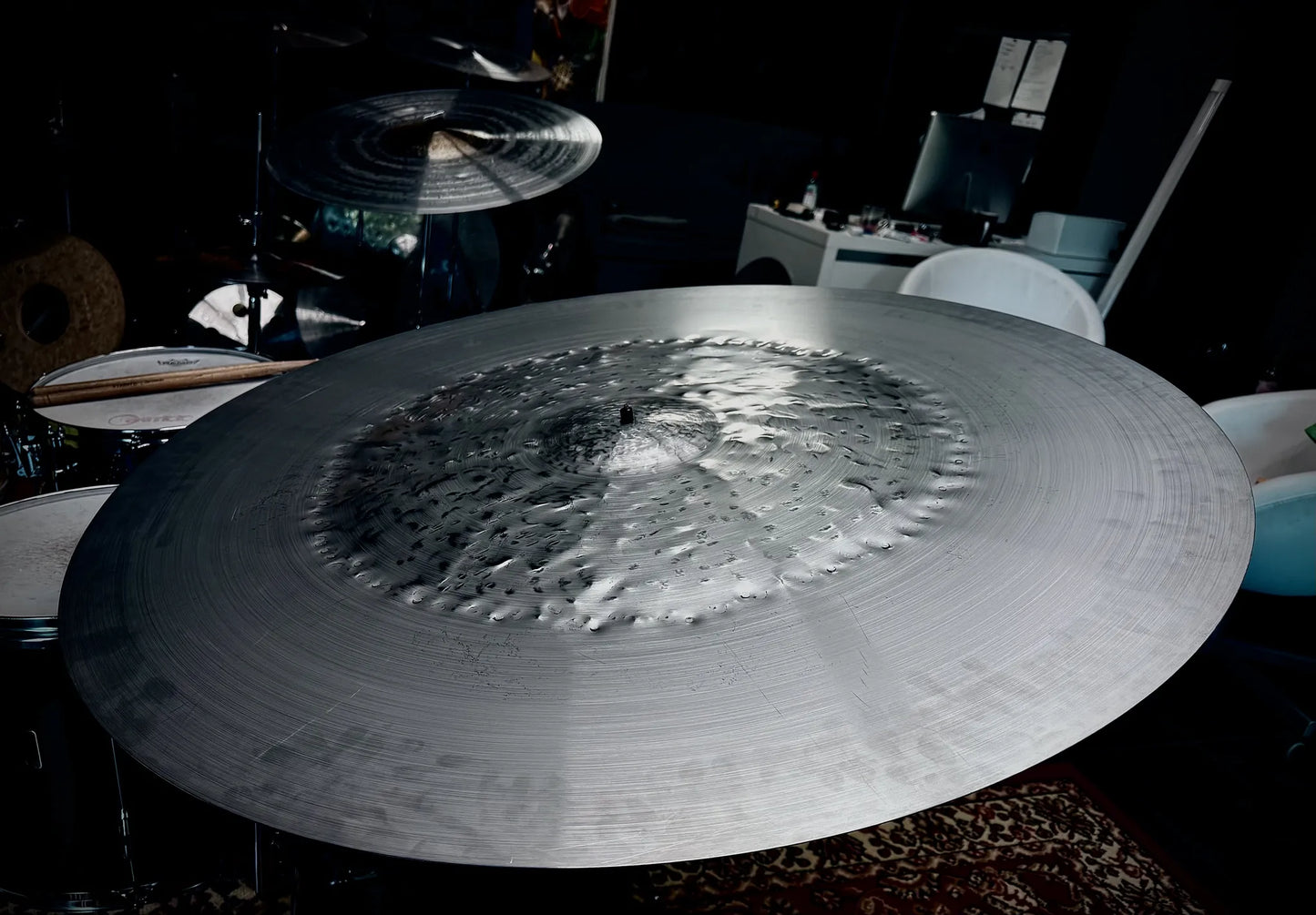 40 inch china ride cymbal titanium handmade Kmicic huge gong effect loud oriental
