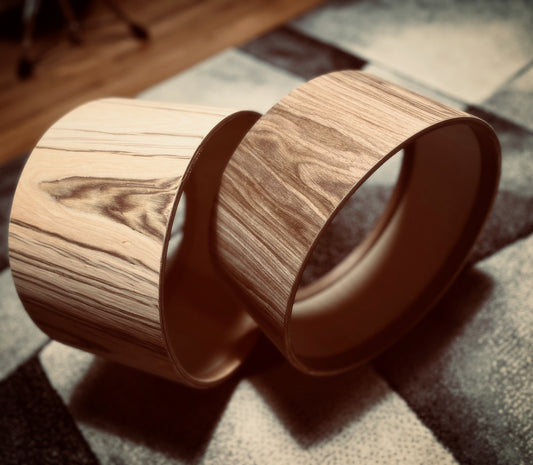 Kmicic Hybrid Maple/Birch/Oak 14x6” snare drum- one of a kind