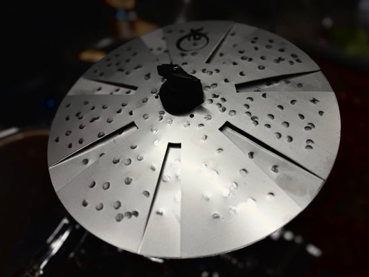 10 12 cymbal stack titanium handmade Kmicic Czoper adjustable tight noisy stack