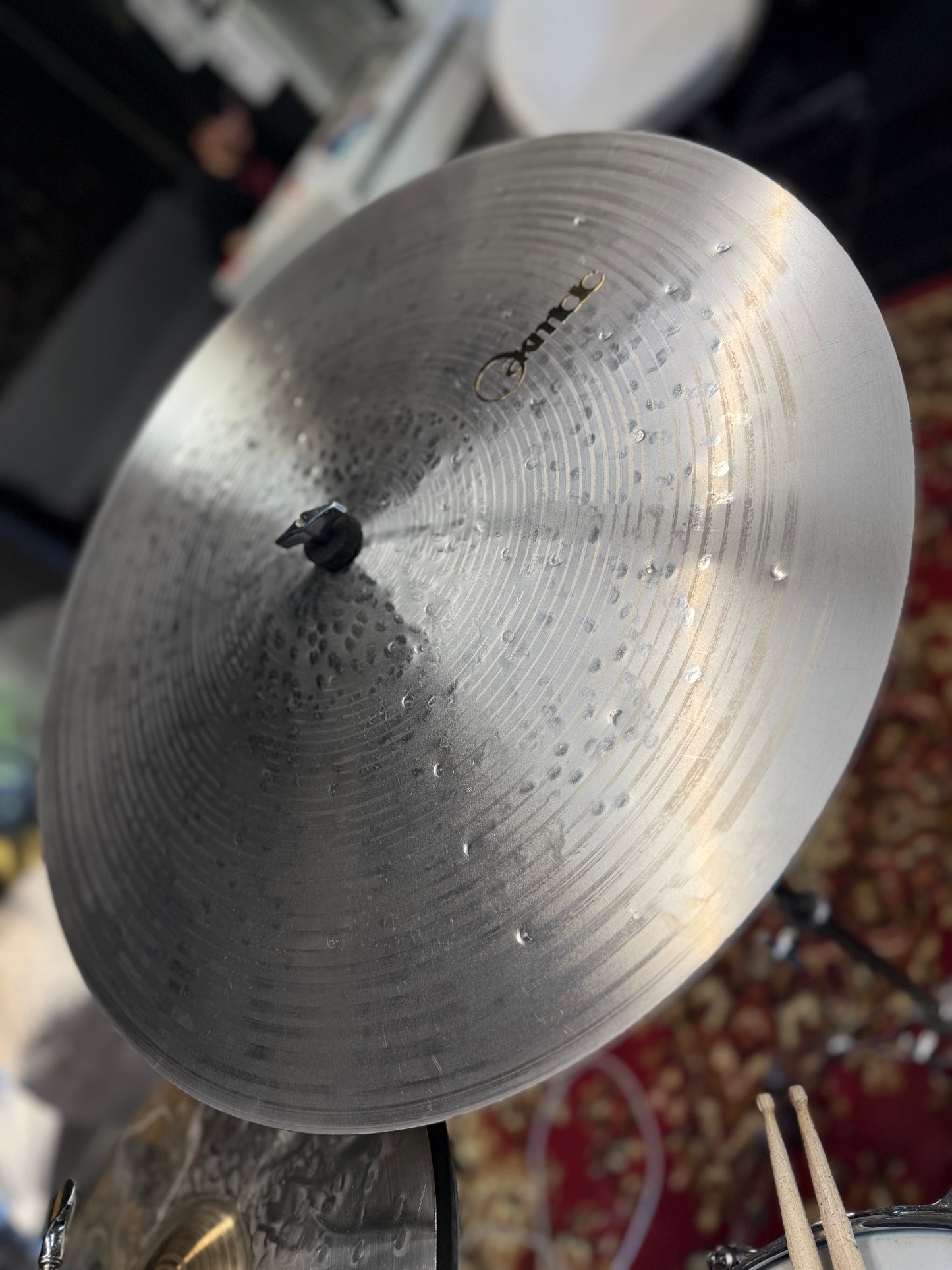 21" Classic Flat Ride Cymbal – Titanium Handmade