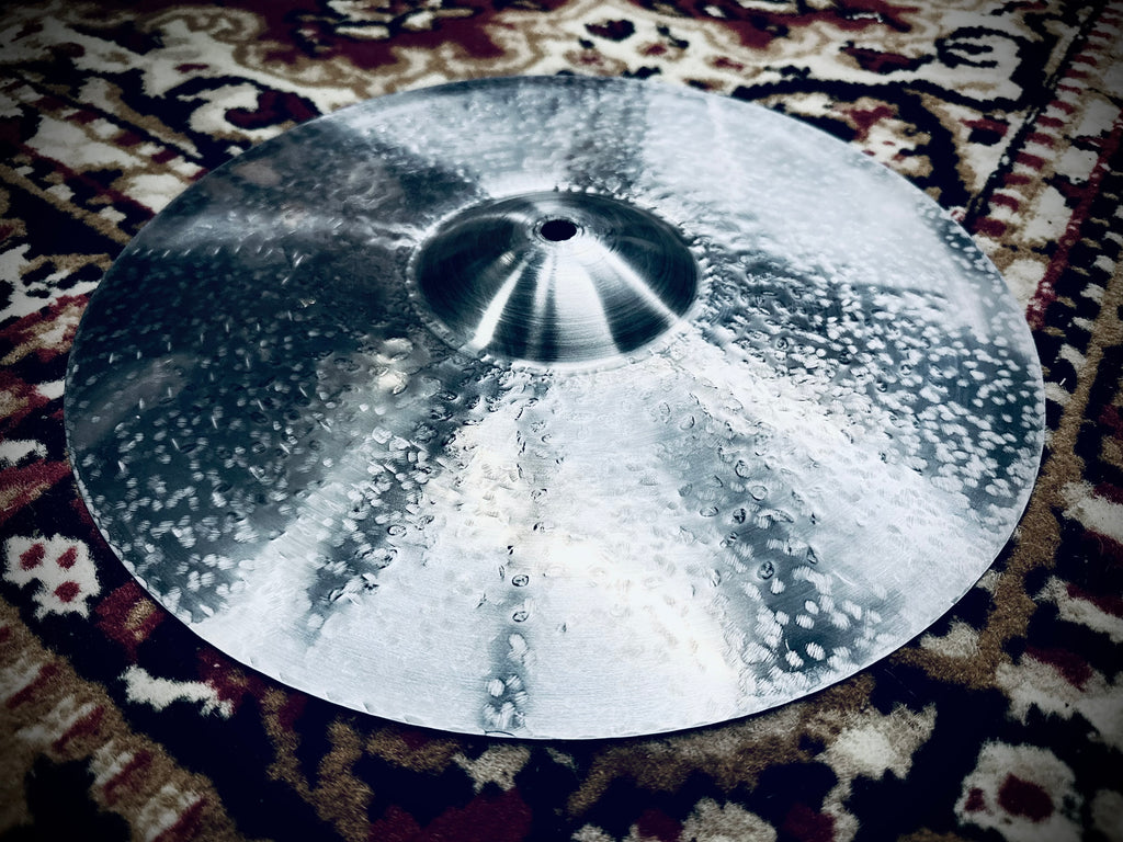13 inch hi hat cymbals titanium handmade Kmicic Texture Silver dense hammering modern articulation