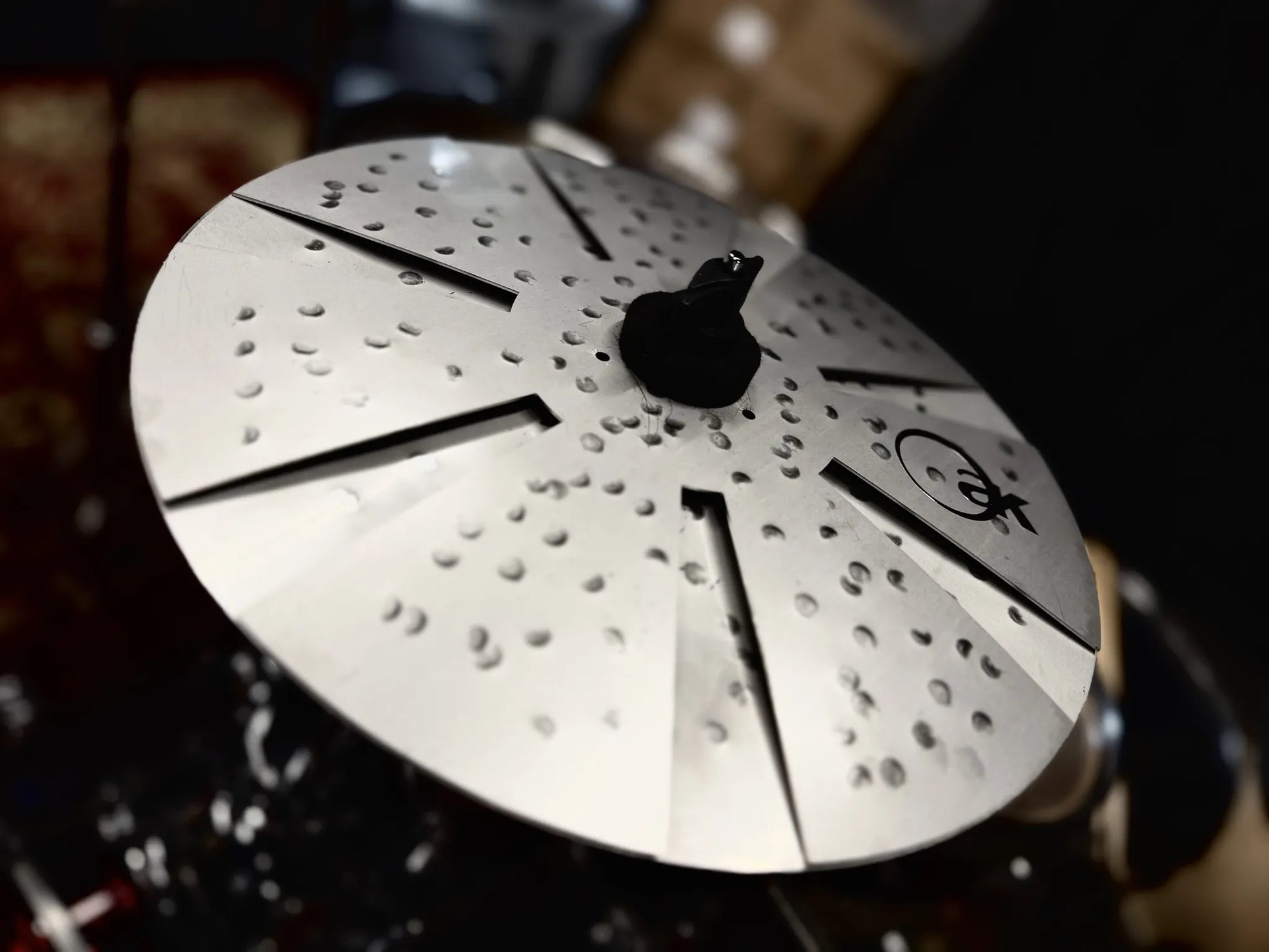 10 12 cymbal stack titanium handmade Kmicic Czoper adjustable tight noisy stack