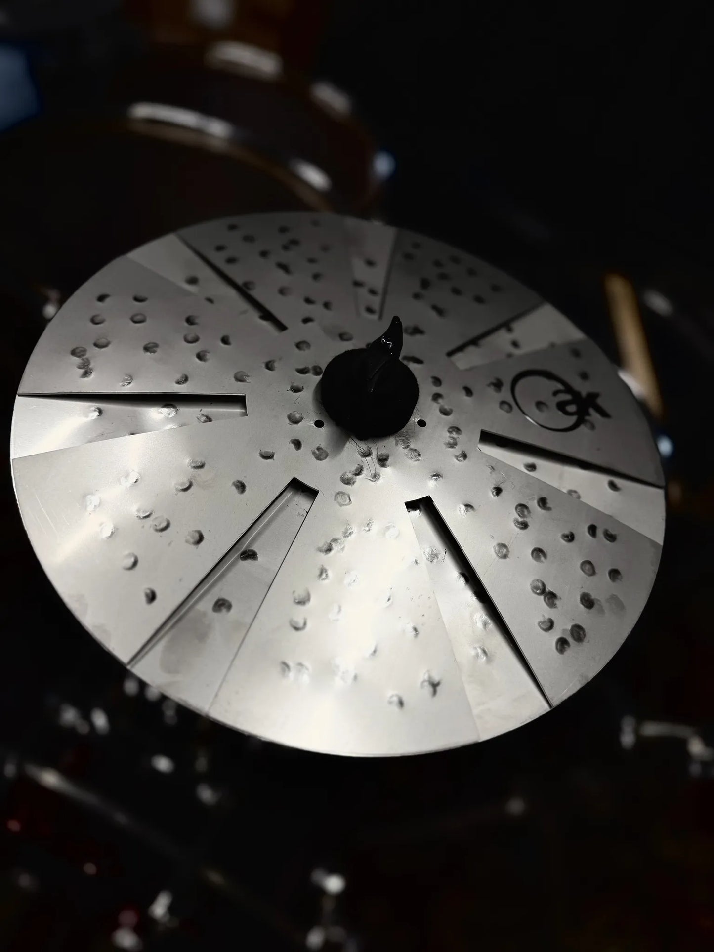 10 12 cymbal stack titanium handmade Kmicic Czoper adjustable tight noisy stack