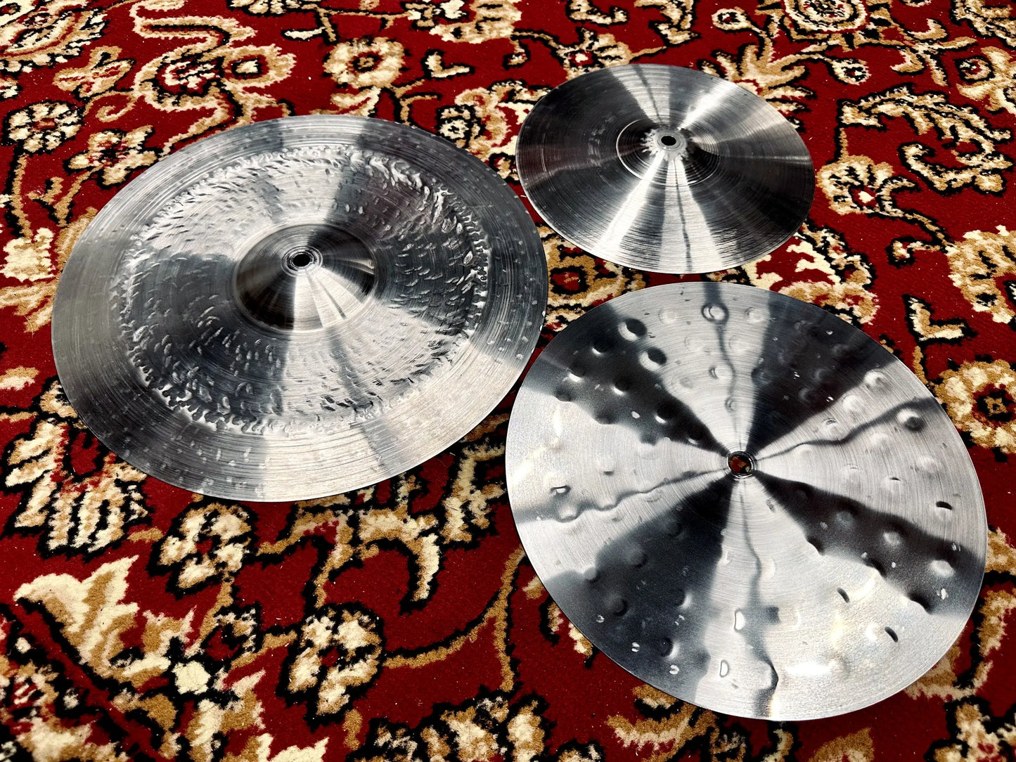 14 12 10 cymbal stack titanium handmade Kmicic Invader trashy loud cutting