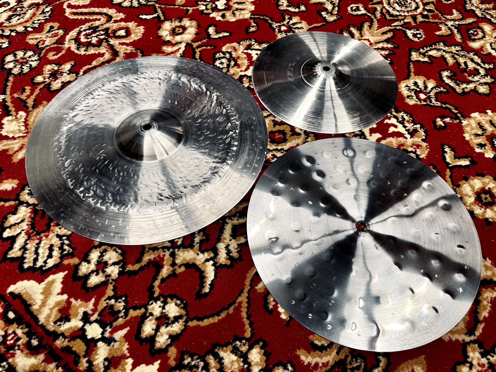 14 12 10 cymbal stack titanium handmade Kmicic Invader trashy loud cutting