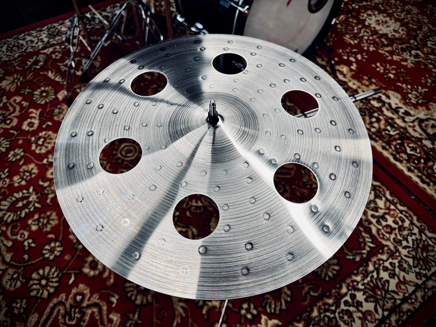 16 inch crash cymbal titanium TiGr5 handmade Kmicic Classic Satin O-Zone bright responsive