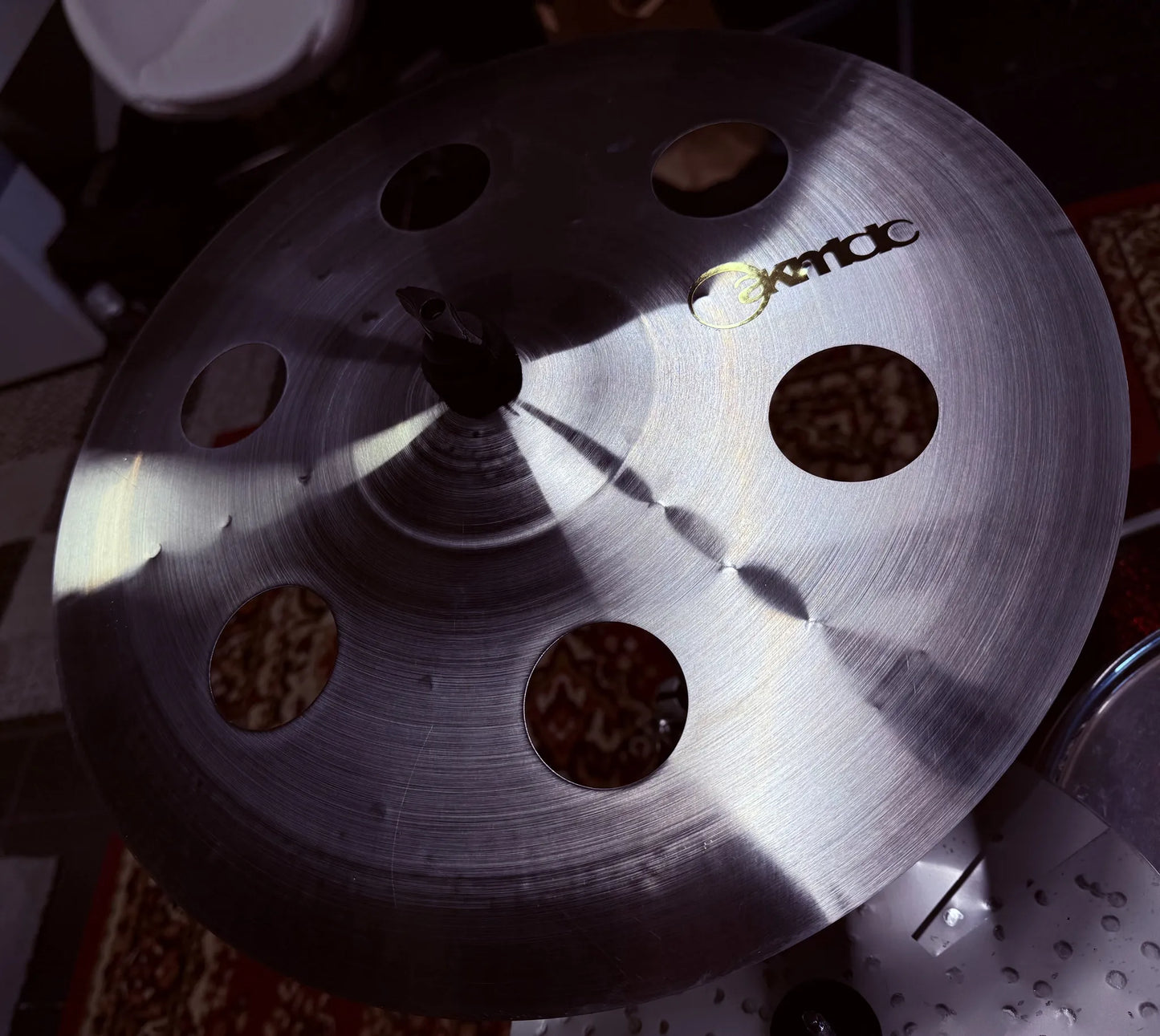 16 inch ozone crash cymbal titanium handmade Kmicic dark trashy durable