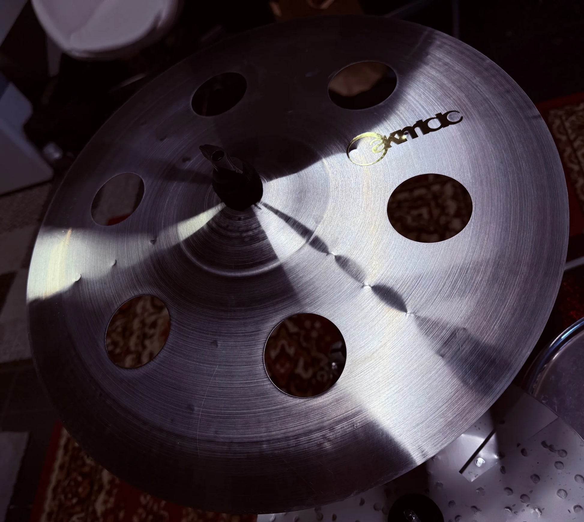 16 inch ozone crash cymbal titanium handmade Kmicic dark trashy durable