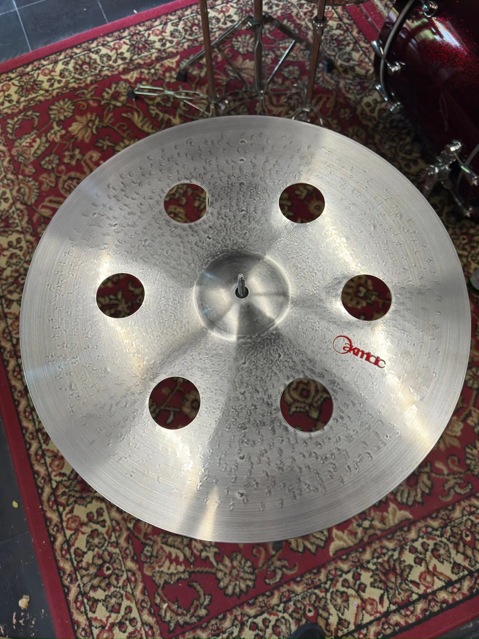 18 inch ozone crash cymbal titanium TiGr5 handmade Kmicic Classic Satin explosive cutting