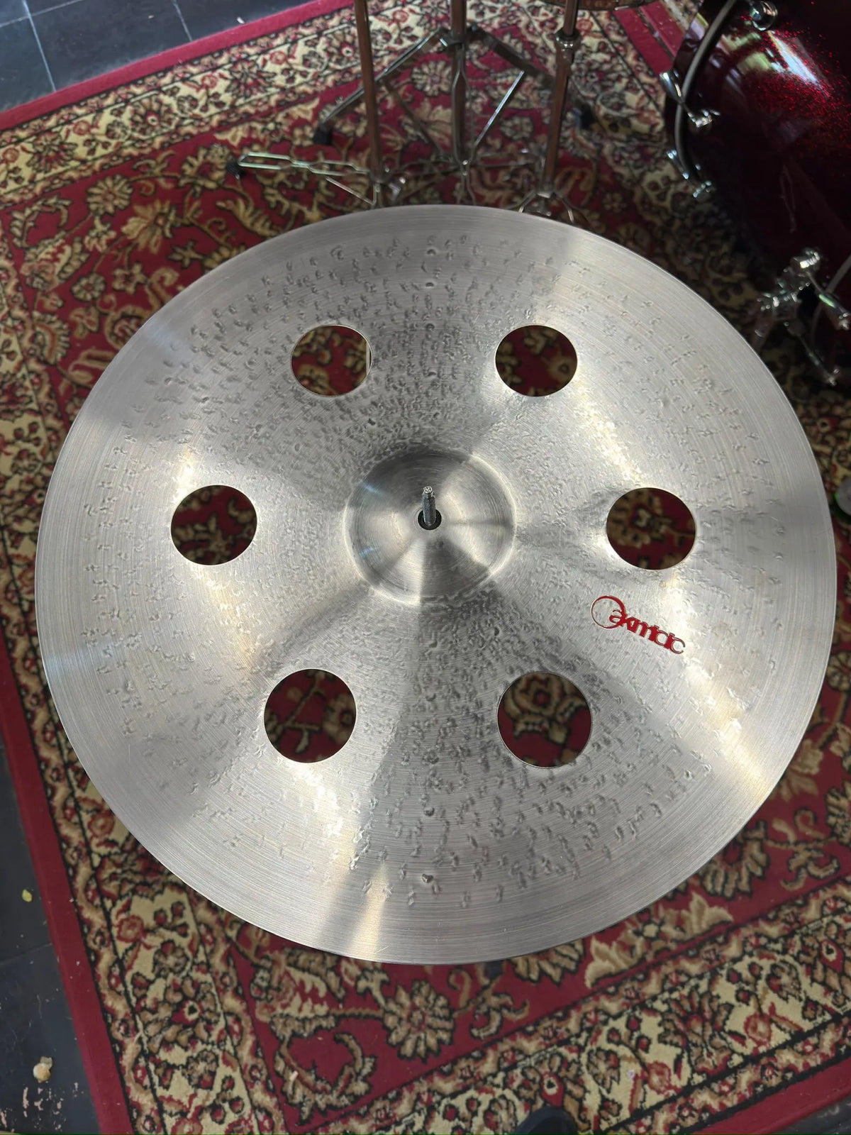 18 inch ozone crash cymbal titanium TiGr5 handmade Kmicic Classic Satin explosive cutting