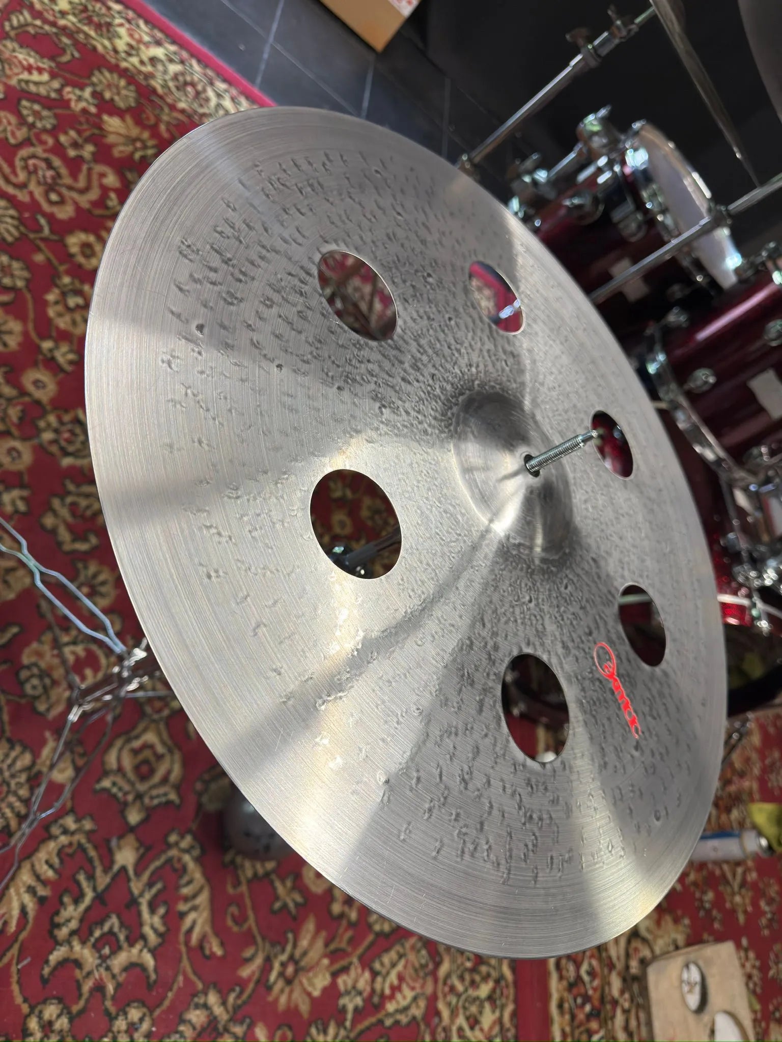 18 inch ozone crash cymbal titanium TiGr5 handmade Kmicic Classic Satin explosive cutting