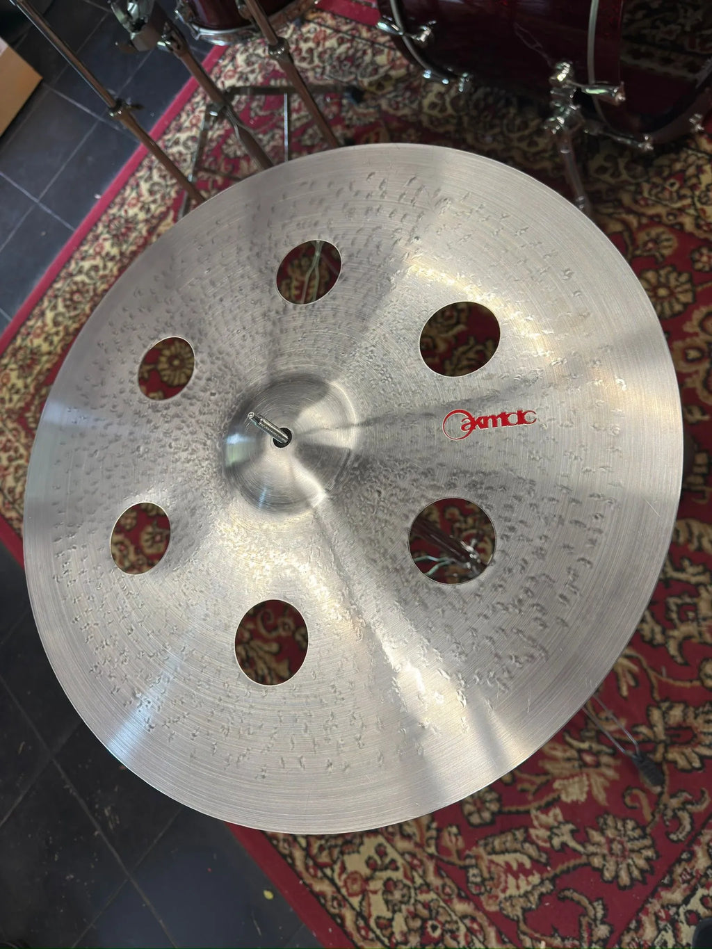 18 inch ozone crash cymbal titanium TiGr5 handmade Kmicic Classic Satin explosive cutting
