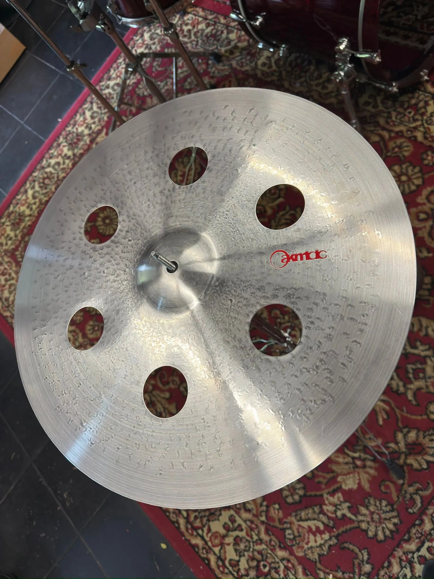 18 inch ozone crash cymbal titanium TiGr5 handmade Kmicic Classic Satin explosive cutting