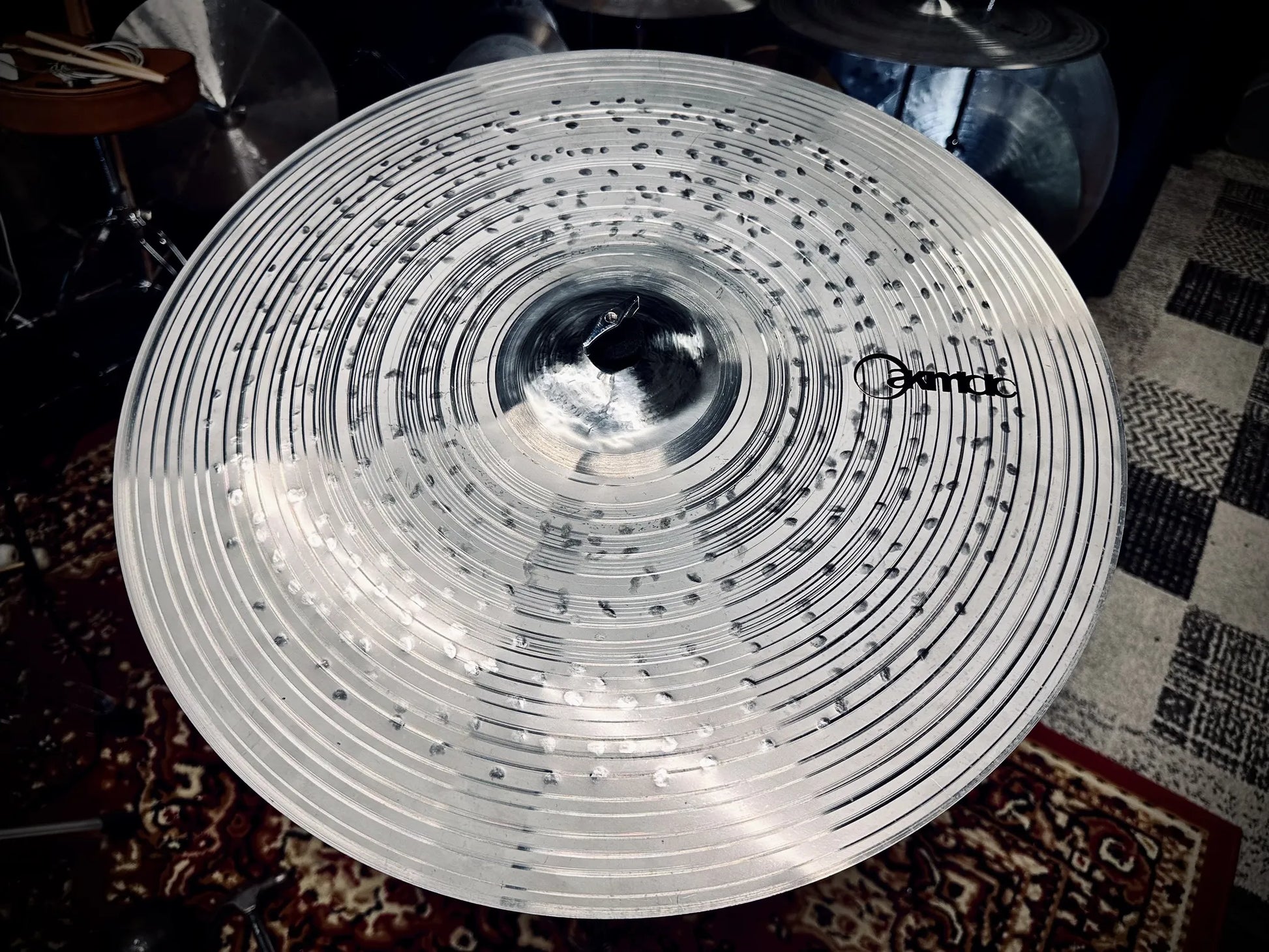 20 inch dry ride cymbal titanium handmade Kmicic versatile controlled