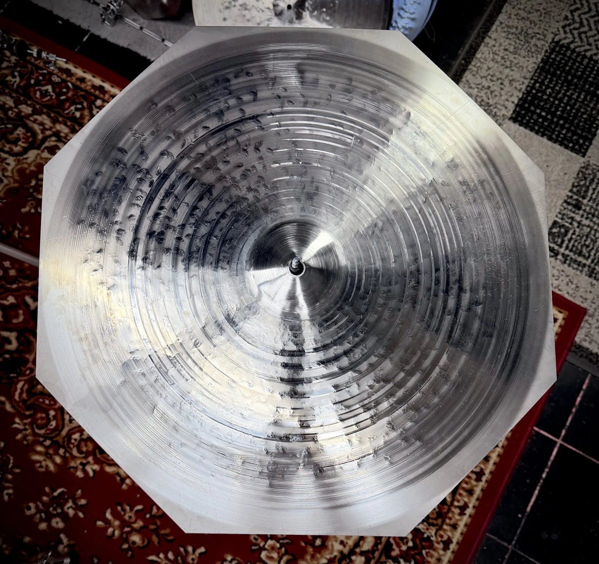 20 inch octagon crash ride cymbal titanium handmade Kmicic hybrid cymbal