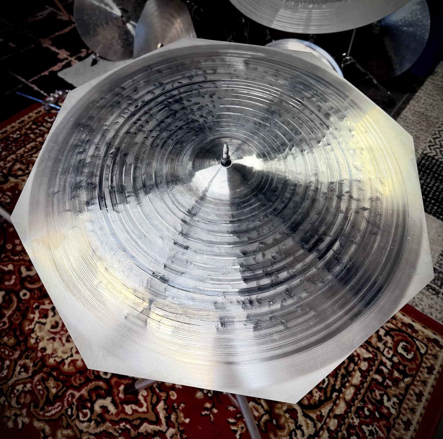 20 inch octagon crash ride cymbal titanium handmade Kmicic hybrid cymbal