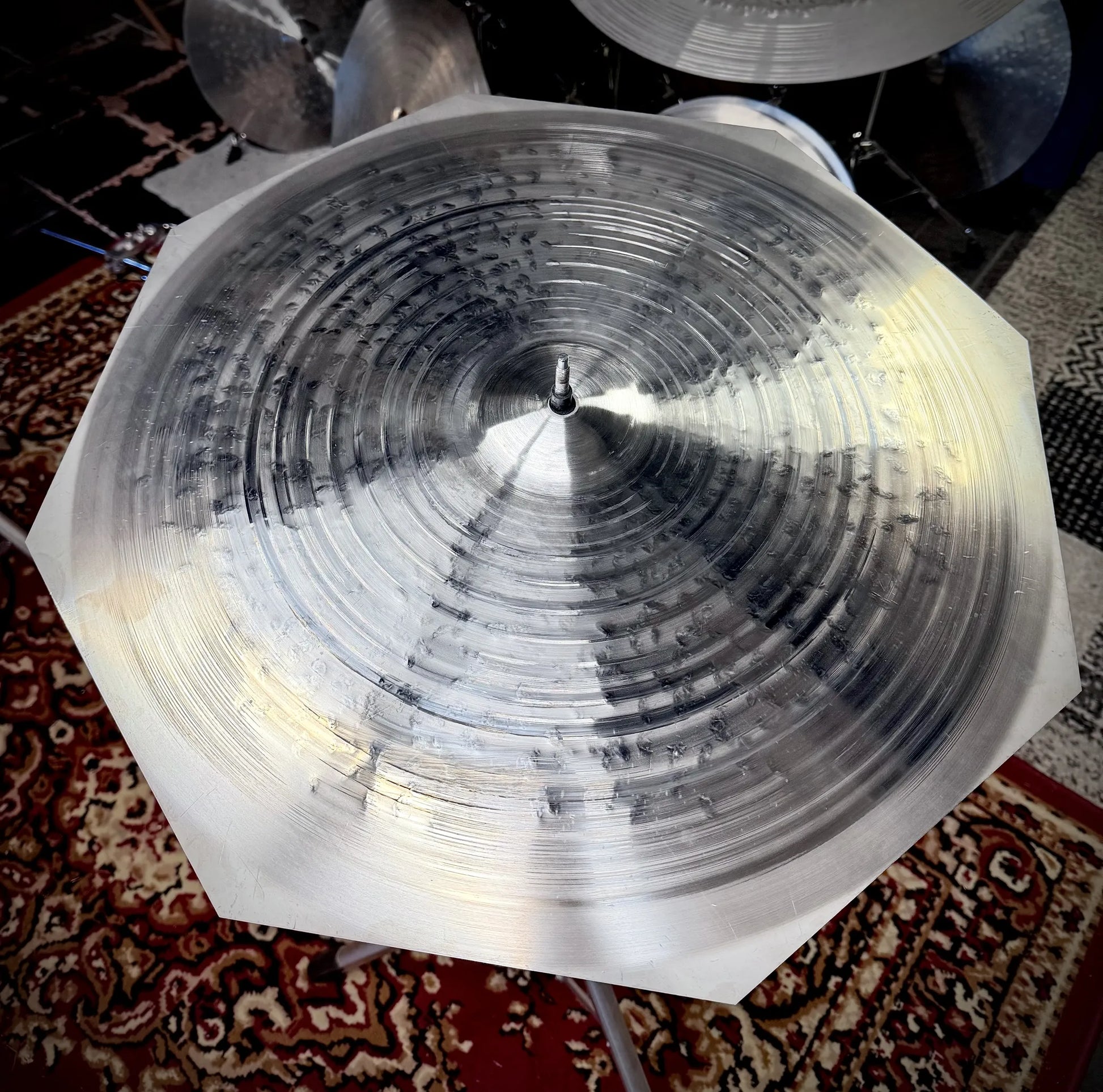 20 inch octagon crash ride cymbal titanium handmade Kmicic hybrid cymbal