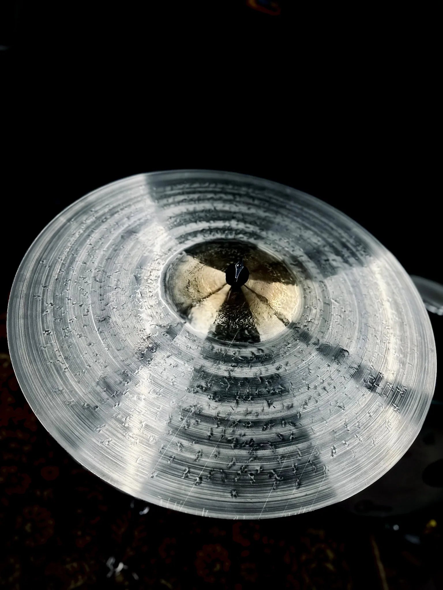 21-22 inch ride cymbal big bell titanium handmade Kmicic Panther clear cutting versatile