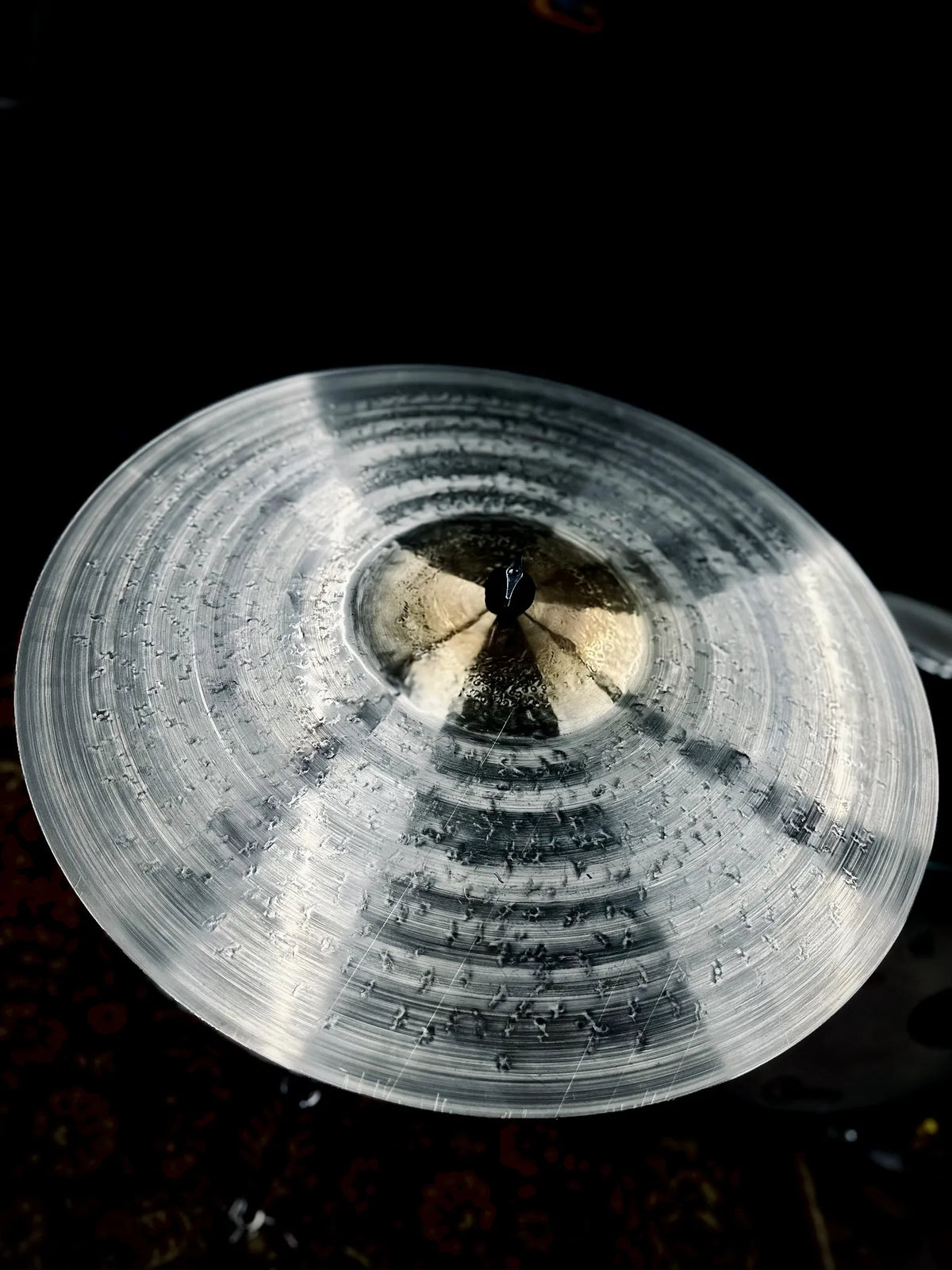 21-22 inch ride cymbal big bell titanium handmade Kmicic Panther clear cutting versatile