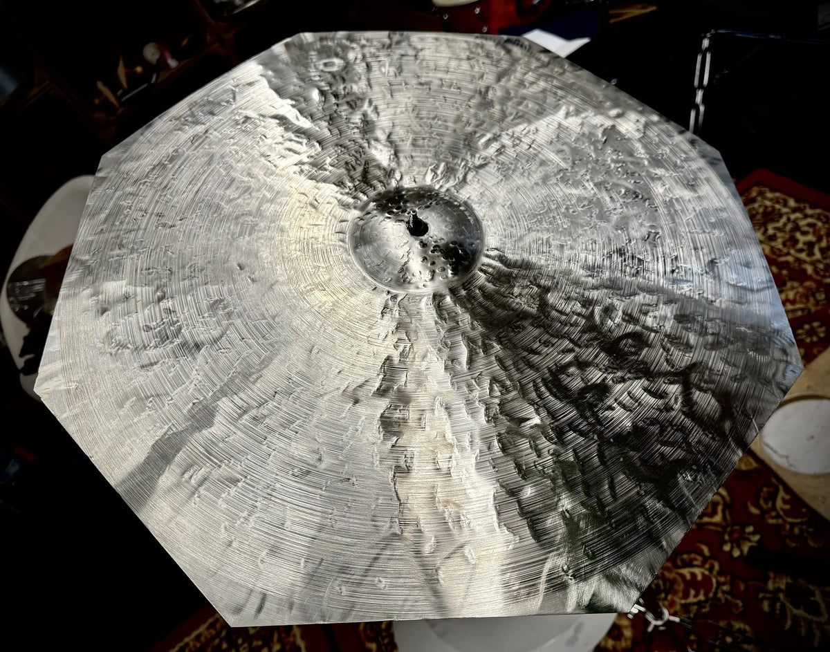 21.5 inch octagon crash ride cymbal titanium handmade Kmicic dry exotic crash