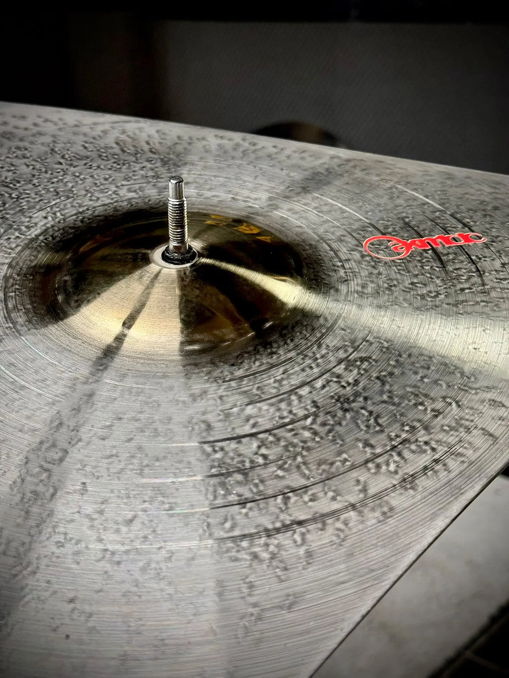 21.5 inch triangular ride cymbal titanium handmade Kmicic Daddy Trio Chris Daddy Dave