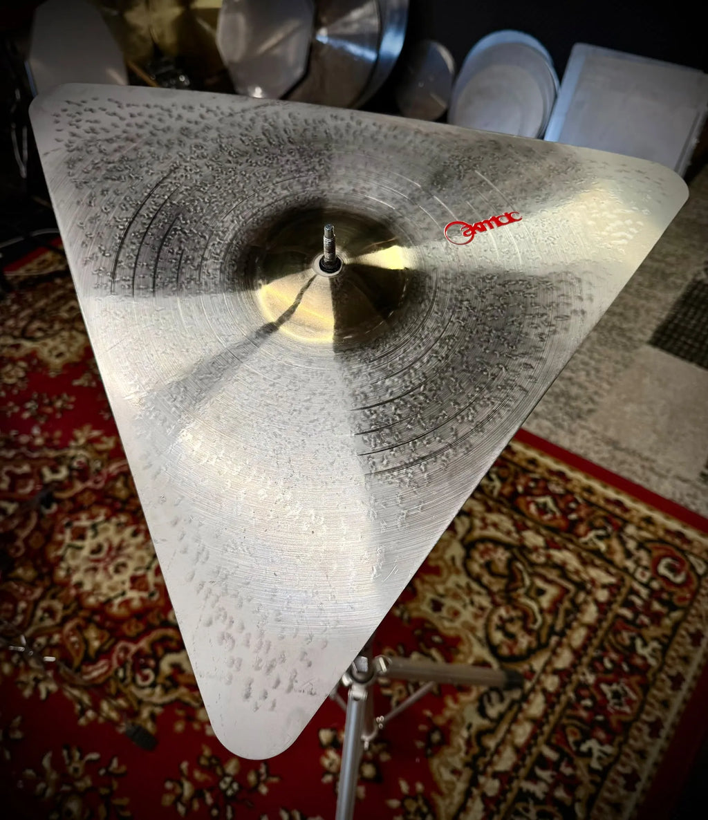21.5 inch triangular ride cymbal titanium handmade Kmicic Daddy Trio Chris Daddy Dave