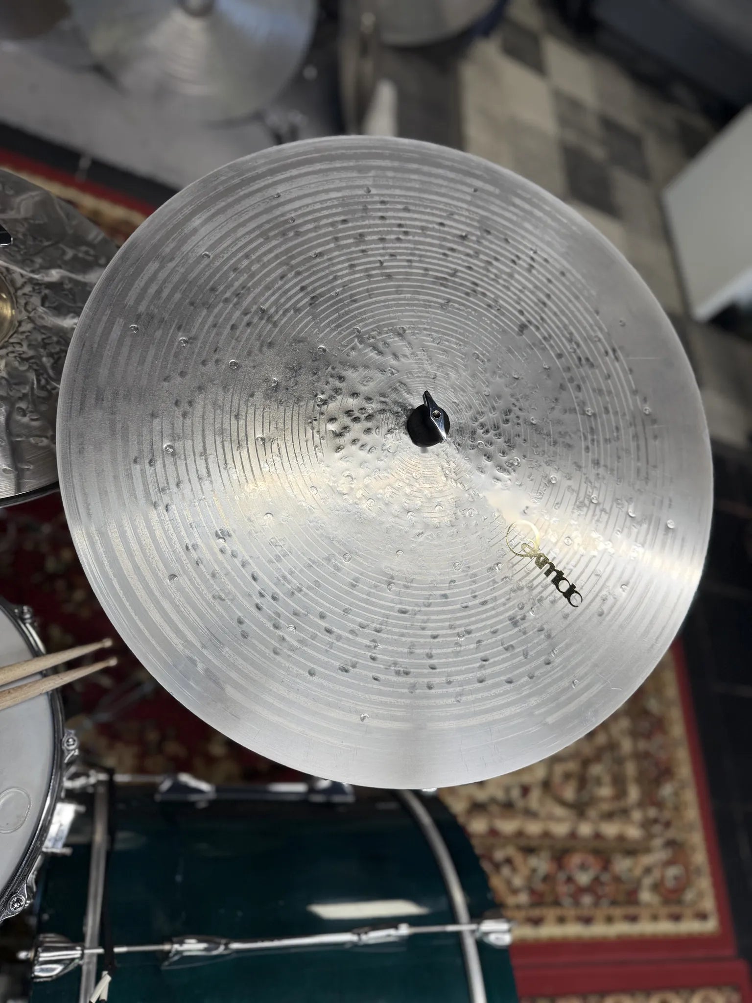 21 inch flat ride cymbal titanium handmade Kmicic classic controlled minimal wash