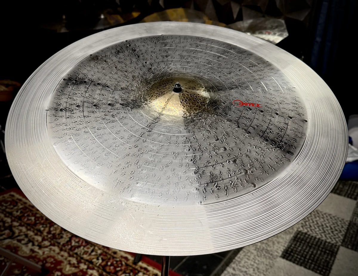 22 inch crash ride cymbal titanium handmade Kmicic Golden Eye dark short sustain