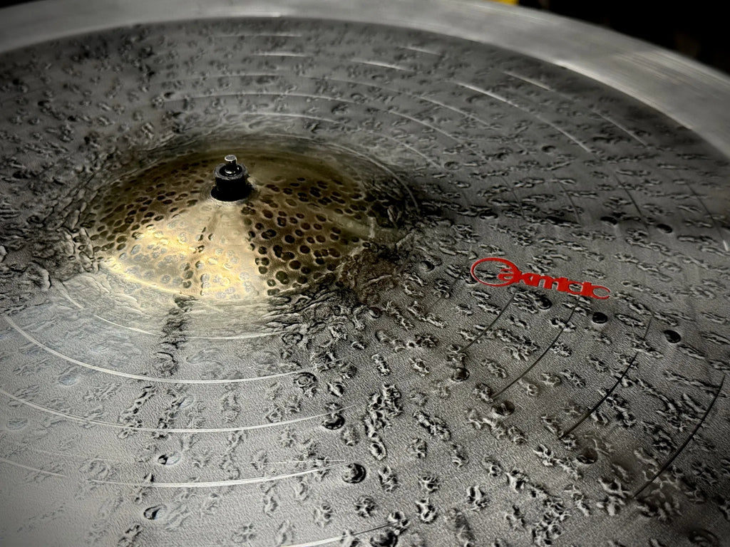 22 inch crash ride cymbal titanium handmade Kmicic Golden Eye dark short sustain