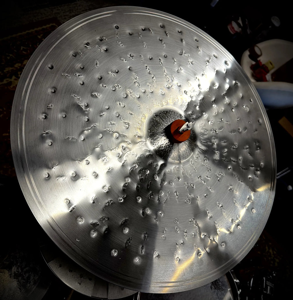 22 inch ride cymbal titanium handmade Kmicic Masterpiece Kropa bright clear groove