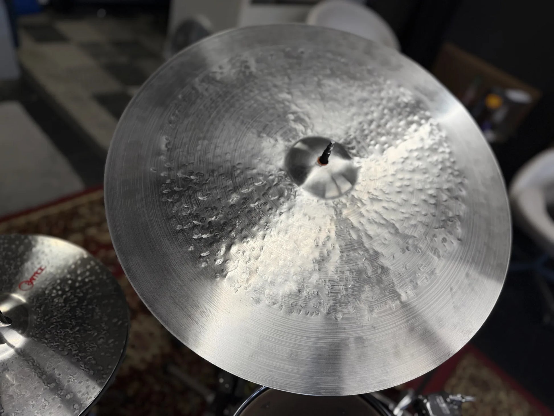 22 inch crash ride cymbal titanium handmade Kmicic KUrzyn explosive controlled