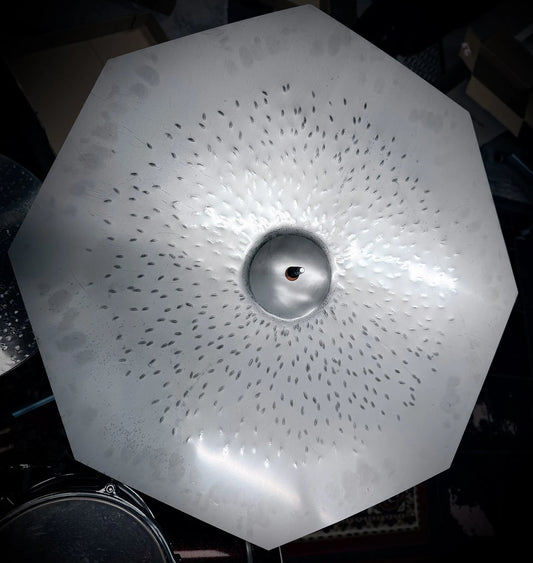 22 inch octagon crash ride cymbal titanium handmade Kmicic Liquido