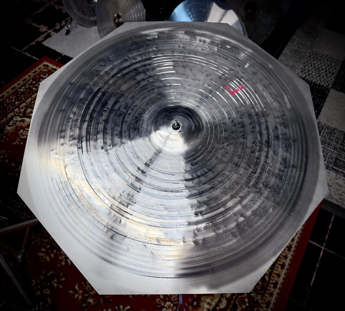 22 inch octagon crash ride cymbal titanium handmade Kmicic hybrid versatile