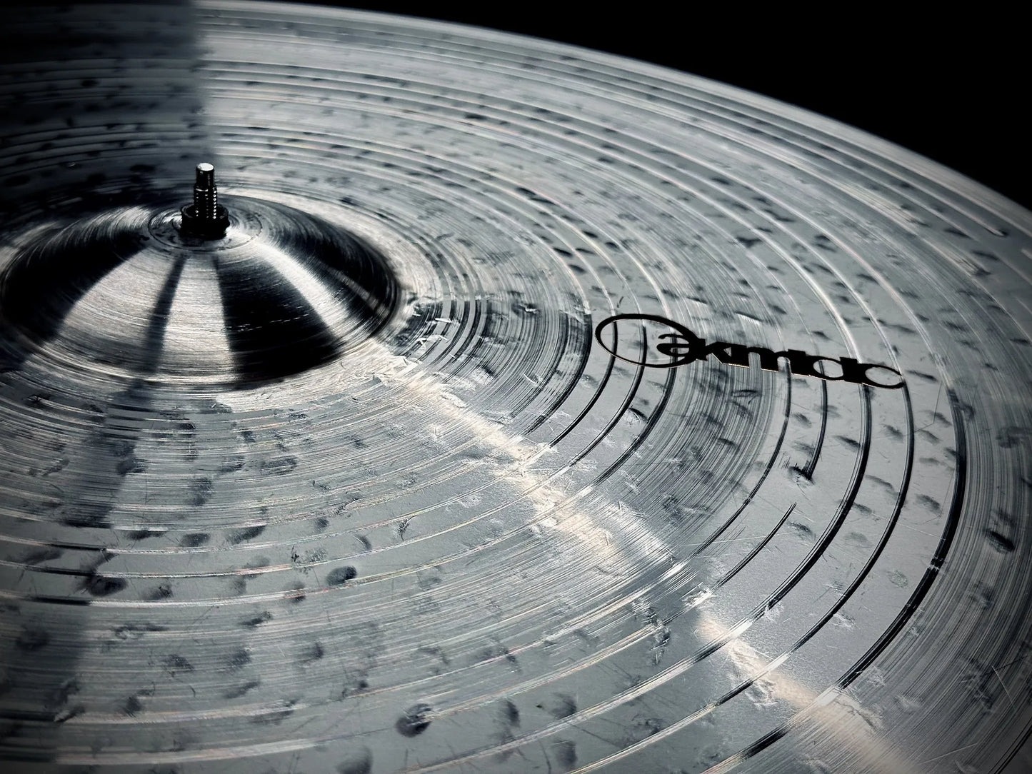 22 inch crash ride cymbal titanium handmade Kmicic Sith dark muted soft controlled