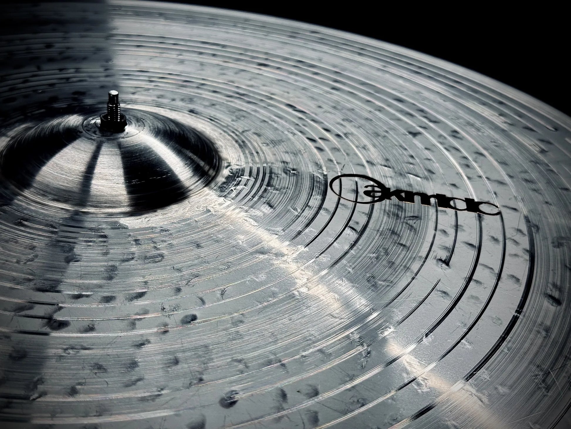 22 inch crash ride cymbal titanium handmade Kmicic Sith dark muted soft controlled