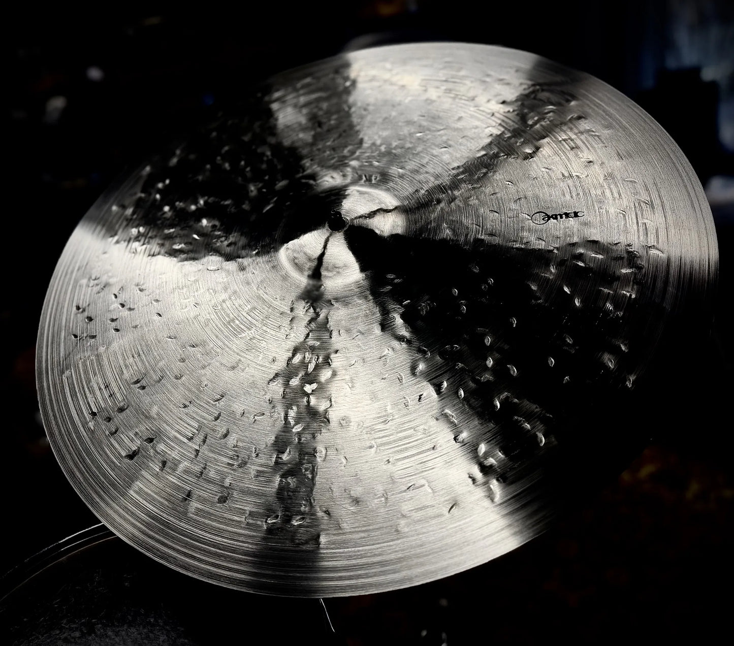 23 inch dry ride cymbal titanium handmade Kmicic custom medium dry crash ride