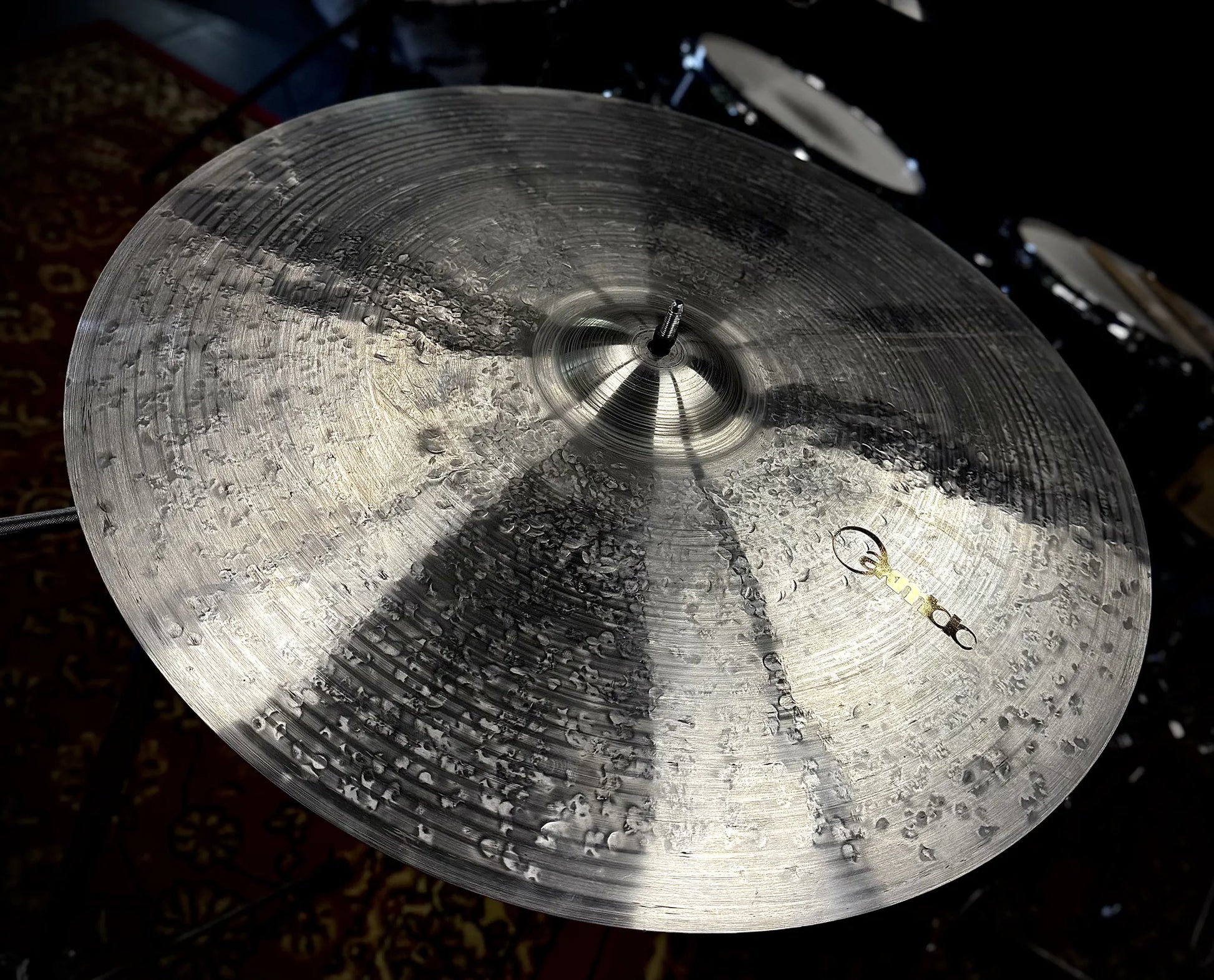 23 inch dry ride cymbal titanium handmade Kmicic dirty jazz precise versatile
