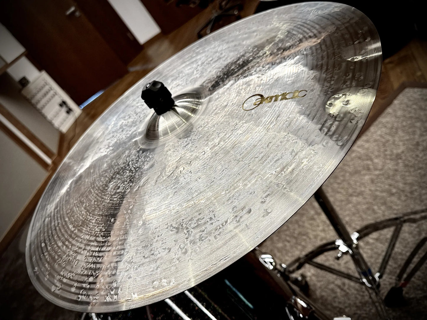 23 inch dry ride cymbal titanium handmade Kmicic dirty jazz precise versatile