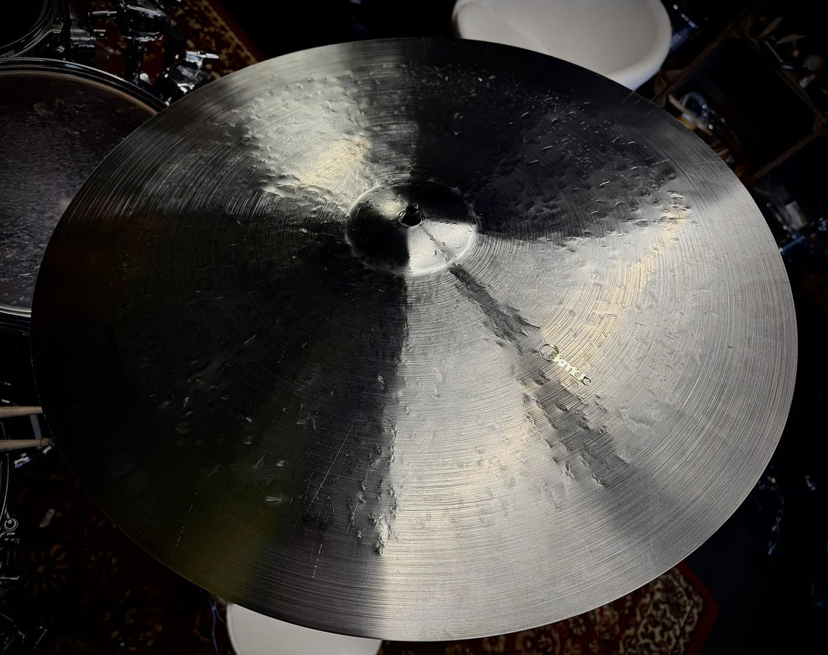 23 inch ride cymbal titanium handmade Kmicic Icy Cool medium dry versatile crash