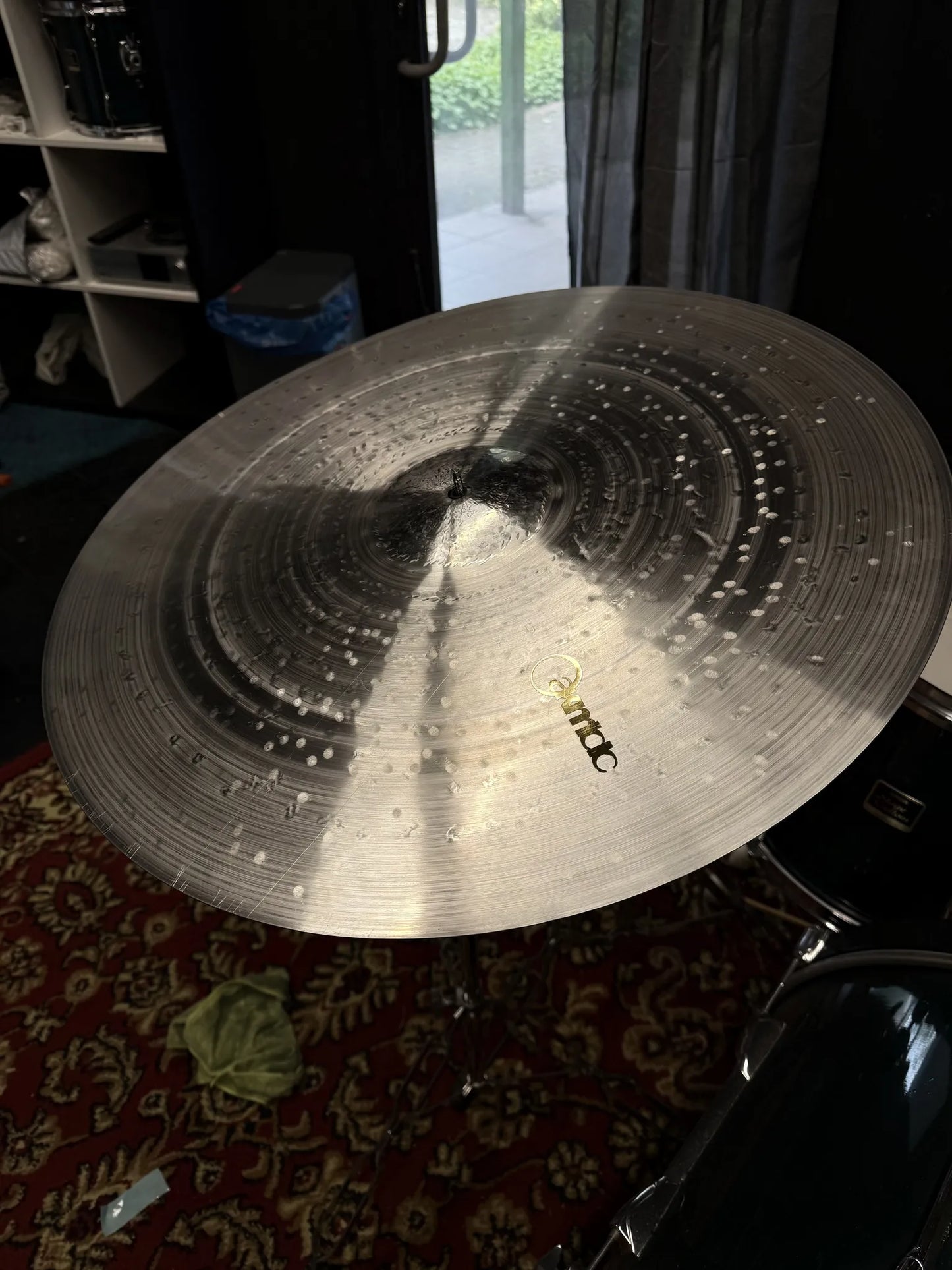23 inch ride cymbal titanium handmade Kmicic KaKe crispy controlled shallow bell
