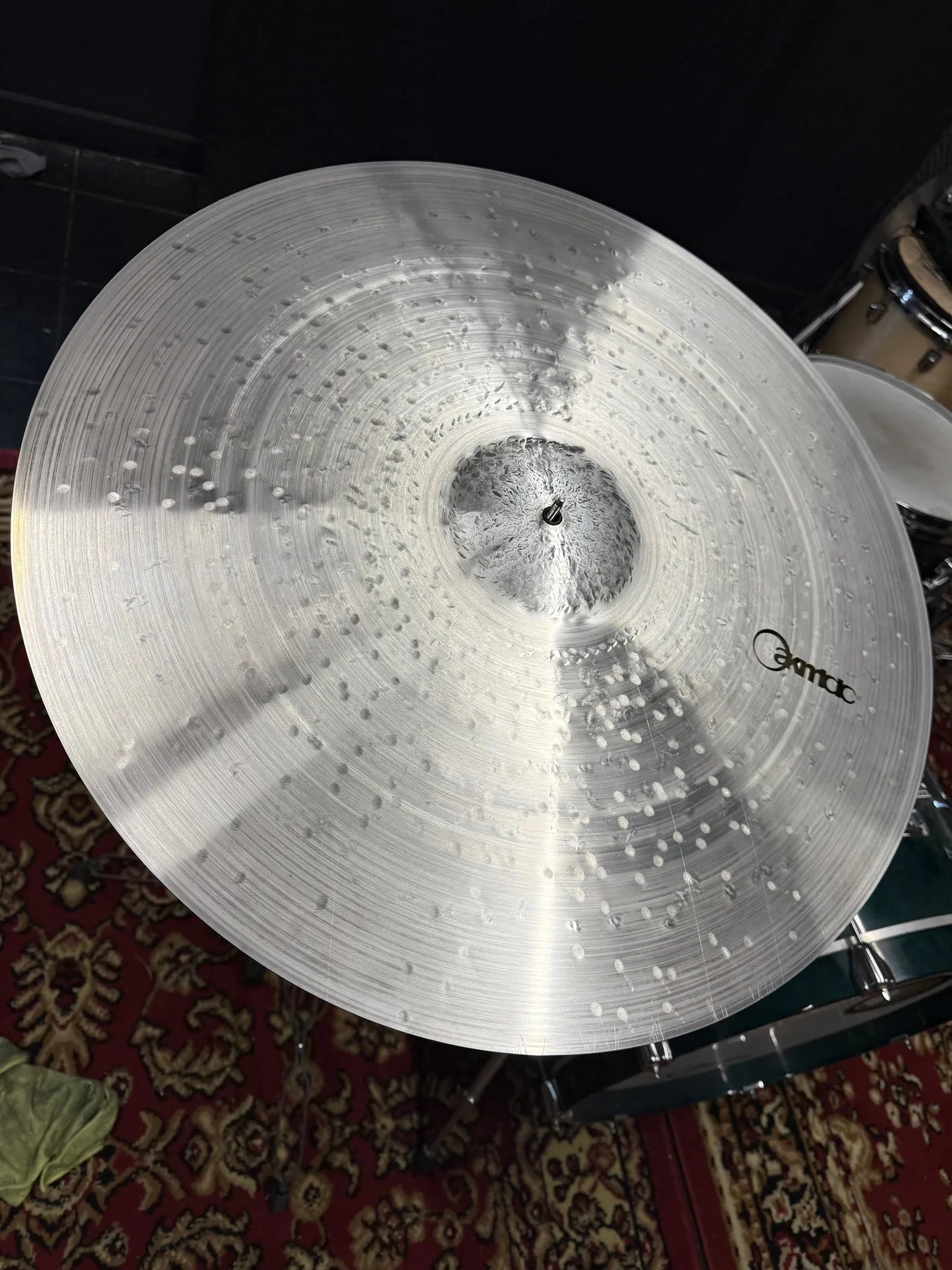 23 inch ride cymbal titanium handmade Kmicic KaKe crispy controlled shallow bell