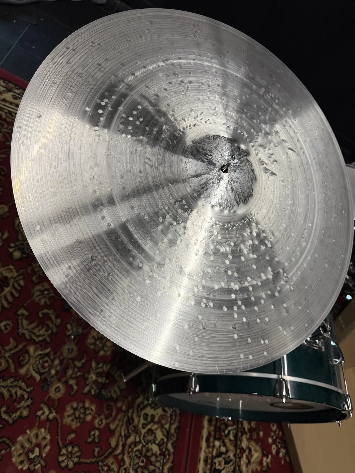 23 inch ride cymbal titanium handmade Kmicic KaKe crispy controlled shallow bell