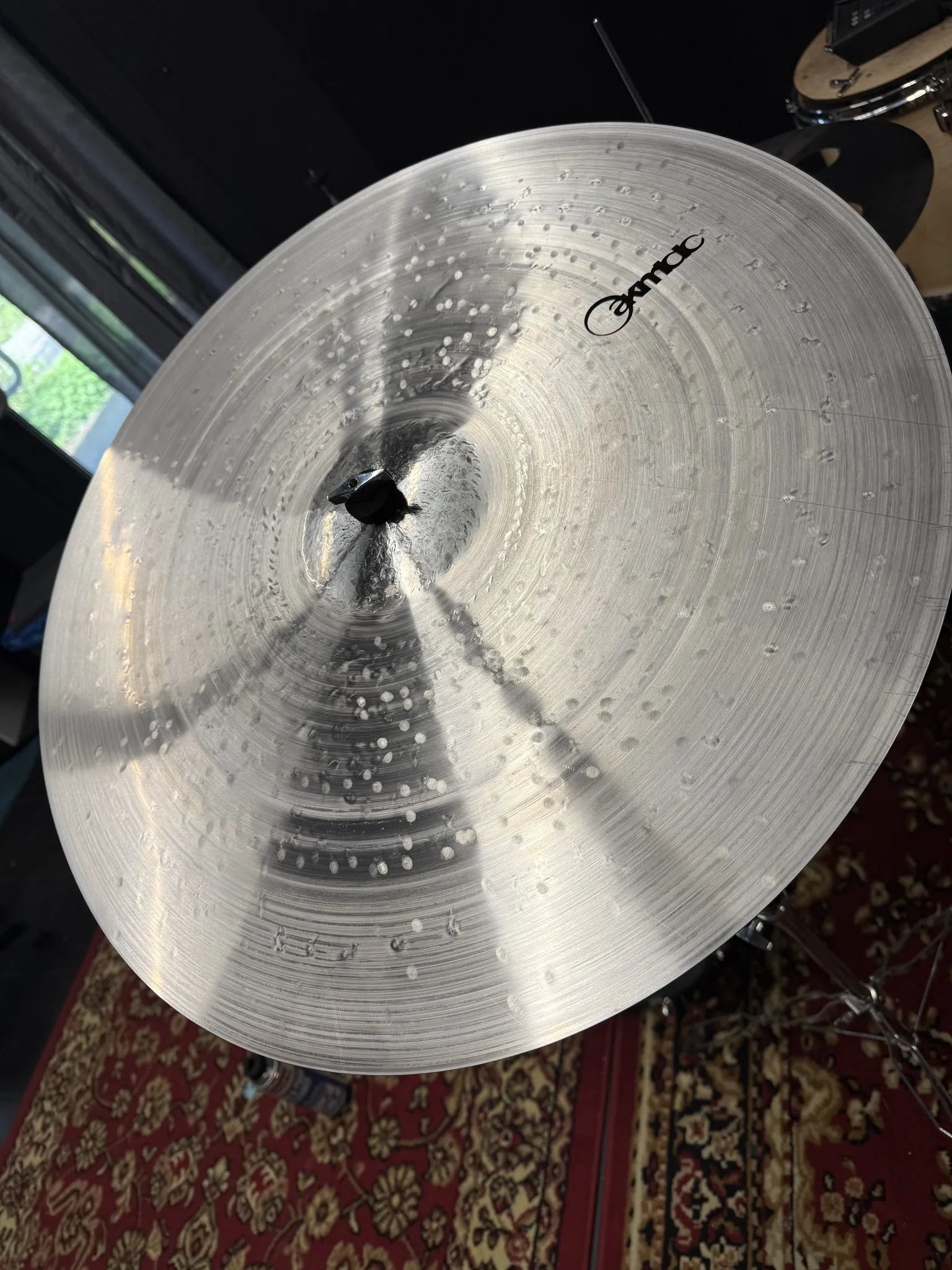 23 inch ride cymbal titanium handmade Kmicic KaKe crispy controlled shallow bell