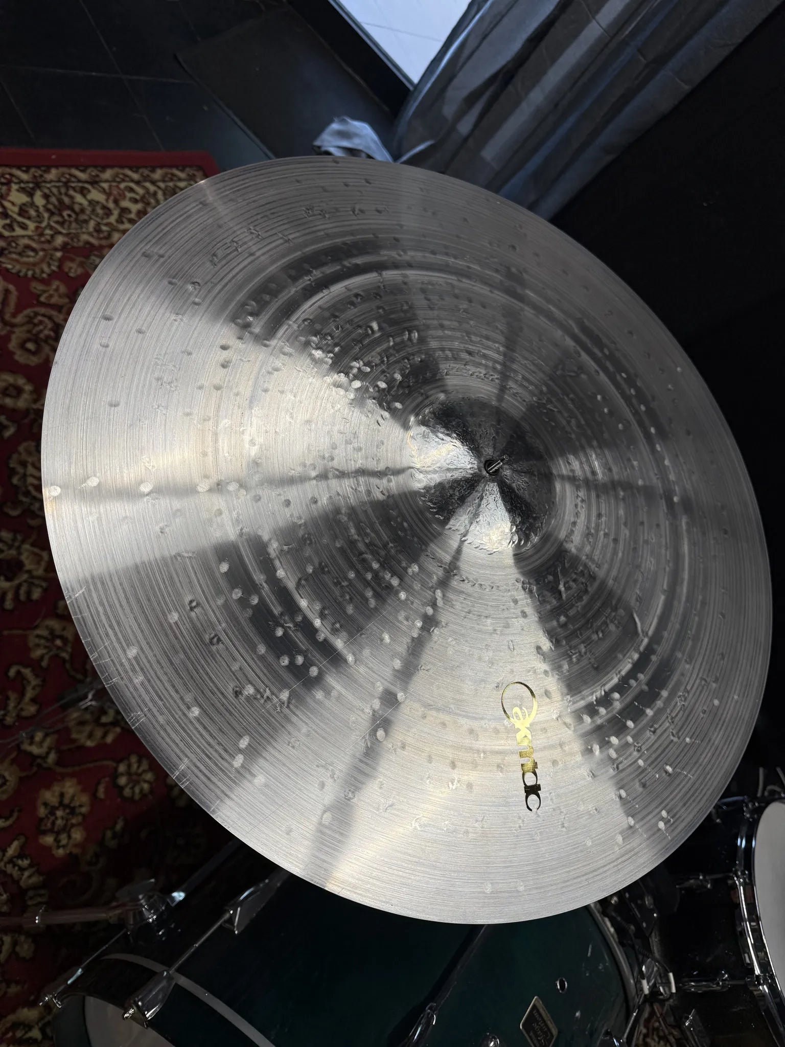 23 inch ride cymbal titanium handmade Kmicic KaKe crispy controlled shallow bell