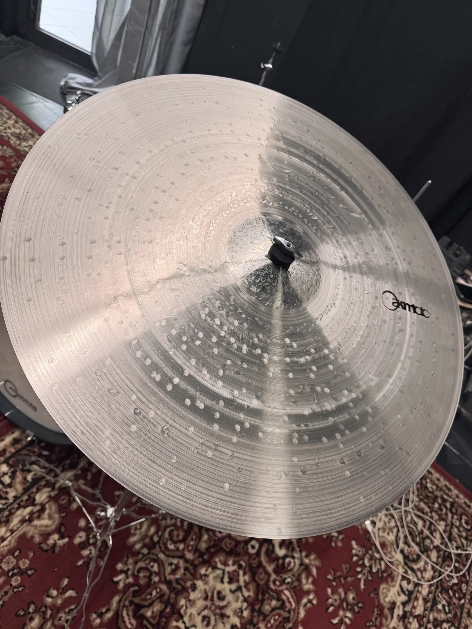 23 inch ride cymbal titanium handmade Kmicic KaKe crispy controlled shallow bell