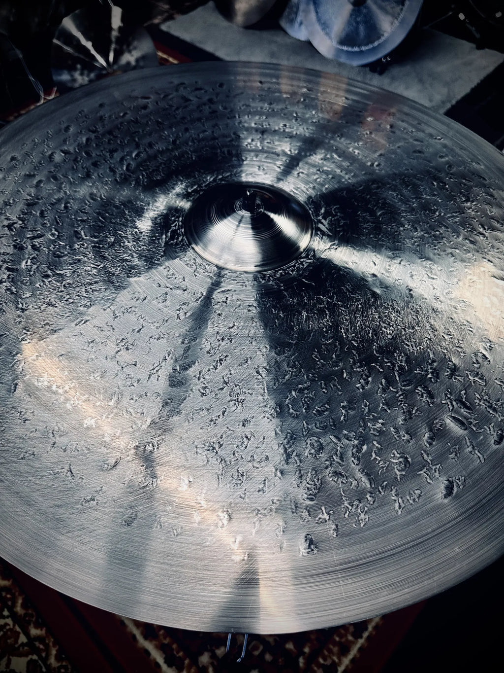23 inch crash ride cymbal titanium handmade Kmicic medium dry balanced expressive