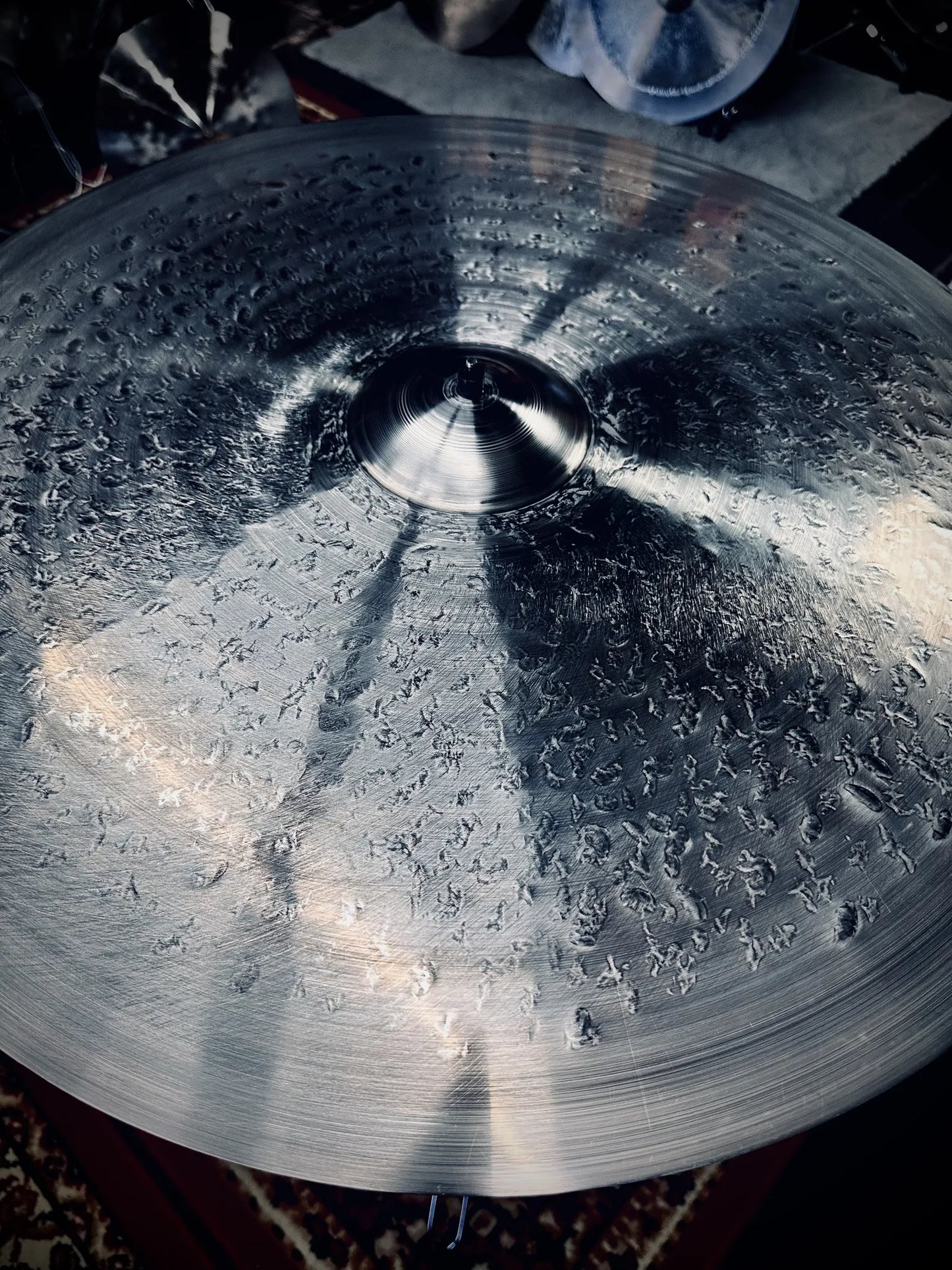23 inch crash ride cymbal titanium handmade Kmicic medium dry balanced expressive