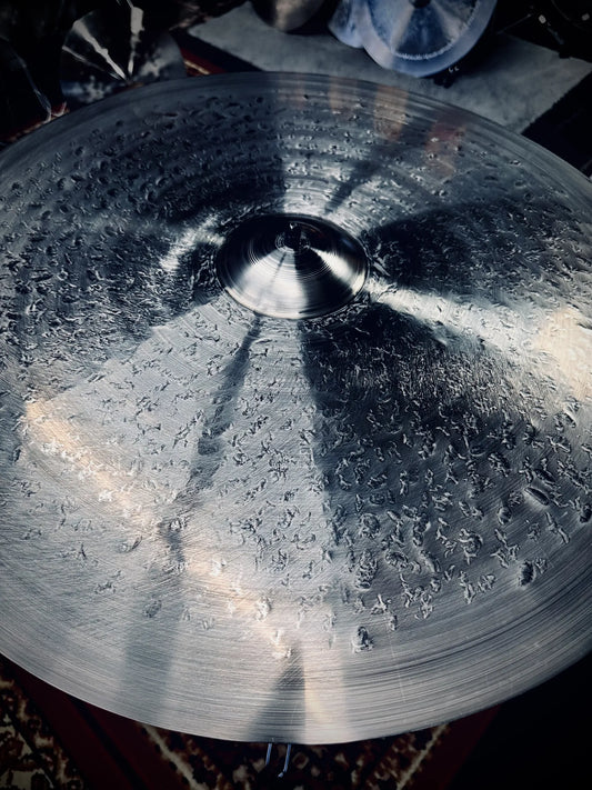 23 inch crash ride cymbal titanium handmade Kmicic medium dry balanced expressive